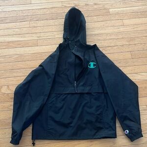 Champion half zip rain jacket pull over